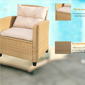 Conjunto de Muebles de Salón Mora, Sofá de Mimbre de Color Natural, Diseño Moderno, Producto de Lujo, Embalado en Caja de Cartón, Fabricado en Vietnam - Product Image 2