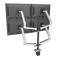 Support de moniteur Quatre Écran Support D'ordinateur Hauteur Librement Ascenseur Gauche Et Droite Rotation Universelle Sans Couler Tête