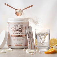 Complément en poudre de peptides de collagène avec complexe multi-beauté pour femmes, cheveux, ongles, articulations et tissus conjunctifs 265g OEM ODM