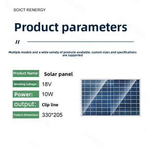 Panel Solar Portátil de 18V 10W, Generación de Energía Fotovoltaica, Ligero y Portátil para Exteriores - Product Image 4