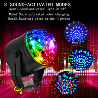 Lumières de fête Dj Disco Ball Light, lumières stroboscopiques de scène LED activées avec télécommande pour la maison de mariage d'anniversaire