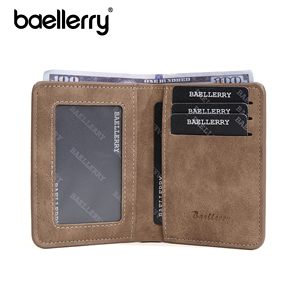 <span class=keywords><strong>Portafoglio</strong></span> Corto da Uomo BAELLERRY in Pelle PU Vintage con Portamonete e Porta Carte di Credito Personalizzabile con Logo - Product Image 5