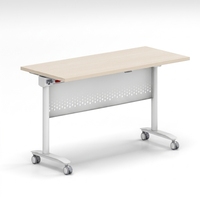 Meubles de bureau pliables modernes Tables de formation modulaires en métal pour le bureau à domicile ou l'école d'étude Meubles de formation des étudiants