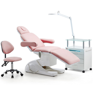 Cama de Belleza Portátil Profesional de Lujo Color Rosa con Diseño Plegable en Cuero PU para Sala de Estar y Salón de Belleza - Product Image 4