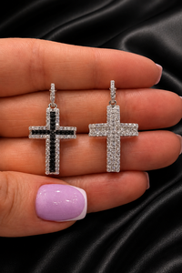 Colgante de Plata Chapado en Oro Rosa con Moissanita Helada, Joyería de Moda Hip Hop, Amuleto de Lujo con Engaste de Garra, Diseño Urbano - Product Image 6
