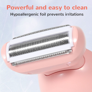 Depiladora eléctrica de doble cabezal para mujer, dispositivo de depilación doméstica, afeitado <span class=keywords><strong>femenino</strong></span>, recortadora de <span class=keywords><strong>vello</strong></span> púbico, piezas privadas transfronterizas - Product Image 4