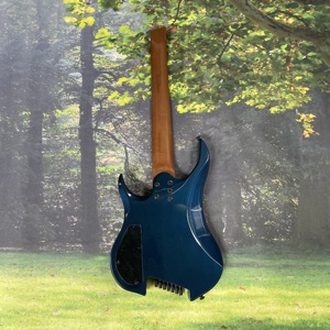 Guitarra Eléctrica de 7 Cuerdas sin Cabezal, Cuerpo de Caoba, Construcción de Madera Sólida, Acabado Sunburst, Uso Profesional, Stock en EE. UU. - Product Image 6