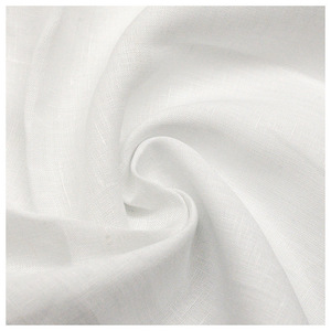 Couleur riche printemps été mince confortable couleur Pure Ramie coton tissu tissé fil-teint chemise tissu pur lin tissu - Product Image 2