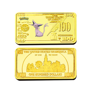 Pièces de monnaie <span class=keywords><strong>en</strong></span> or <span class=keywords><strong>Pokémon</strong></span> d'anime japonais <span class=keywords><strong>les</strong></span> plus vendues : Série Ibilibili, pièces commémoratives carrées <span class=keywords><strong>en</strong></span> métal, parfaites pour <span class=keywords><strong>les</strong></span> cadeaux - Product Image 2