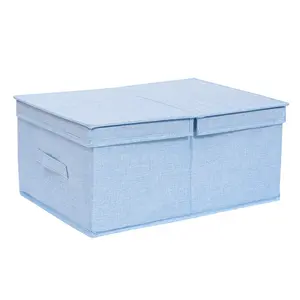 Hot Sale Box With Lid Stuffed Clothes Sundries Storage Box High-capacity Sturdy Collapsible Clothing Quilts Toys Storage Box