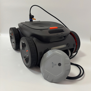 Robot nettoyeur de piscine sans fil entièrement automatique, batterie rechargeable, robot de nettoyage intelligent qui grimpe aux murs pour piscines, Black Whale - Product Image 1