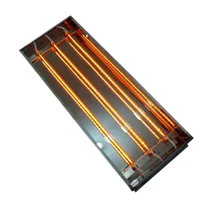 Fabrikant Groothandel 1500W Infrarood Halogeen Verwarming Lineaire Lamp 2000W Kwarts Verwarmingselement Voor Zonnemachine Verwarmer