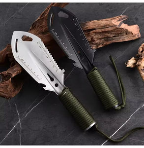 Pelle à main portable multifonctionnelle classique en acier inoxydable pour le camping en plein air, avec un design compact pour le creusement, le jardinage et la pêche - Product Image 5