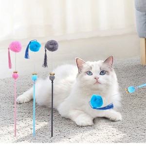 Nuovi Giocattoli per <span class=keywords><strong>Gatti</strong></span>: Fornitura Diretta dai Produttori - Simpatico Bastoncino Interattivo con Campanello e Nappa a Forma di Fata per Gattini - Product Image 1