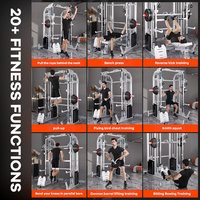 Smith Machine complet formateur portique cadre ménage multifonctionnel intégré Squat banc presse équipement de Fitness