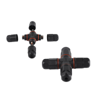 Connecteur de câble électrique submersible en cuivre étanche IP68 de type X à 4 voies pour extérieur, pour système d'énergie solaire, PCB, RF, FPC