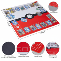Tapis de jeu de cartes à base de caoutchouc de qualité supérieure, antidérapant, pour les jeux de cartes TCG et les jeux de combat de cartes