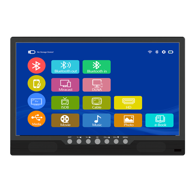 1600*900 Portable Television Small Moveable TV  HD Input Mini TV for Car