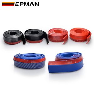 Universel Voiture Avant Arrière Côté Pare-chocs Lèvres Splitter Caoutchouc Protecteur Corps Spoiler Cantonnière Menton En Caoutchouc Voiture Pare-chocs Lèvre 2.5M <span class=keywords><strong>EP</strong></span>-JT01 - Product Image 1