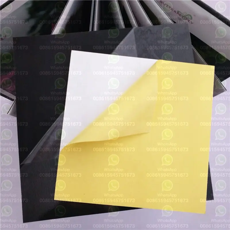 A4 1mm feuille de liaison PVC auto-adhésive album photo feuille d'autocollant pvc prix