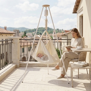Soporte Metálico para Columpio de Bebé, Trípode para <span class=keywords><strong>Hamaca</strong></span> de Bebé, Soporte para Cuna de Bebé con Color Personalizado, Venta al Por Mayor en Europa - Product Image 1