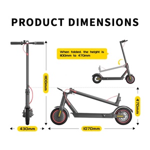Scooter Eléctrico Plegable con Motor de 36V, Neumático de 8.5 Pulgadas, Rápido, para Adultos, con APP, K10, Stock en Almacén de la UE, 36V - Product Image 3