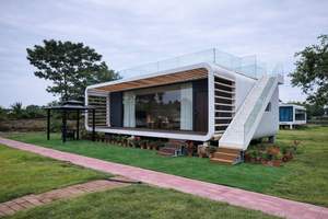 Pequeña Villa de Lujo en Contenedor de Vidrio: Casa Prefabricada Modular Tipo Cabaña Apple y Moderna Unidad de Vivienda de Vidrio - Product Image 4