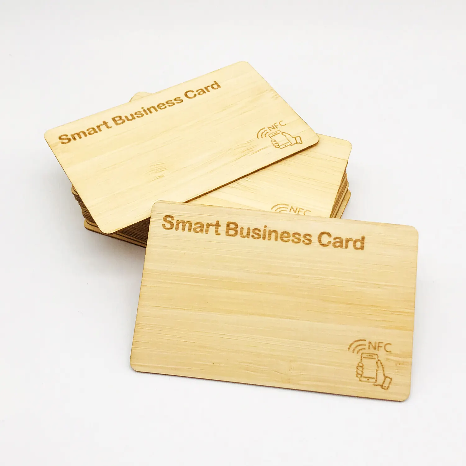 Eco friendly Programmable Wood NFC business card