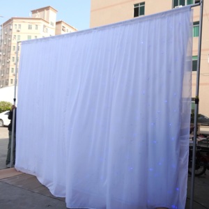 Telescopic heavy duty double crossbar wedding booth backdrop <b>stand</b> <b>pipe</b> and drape - Product Image 6