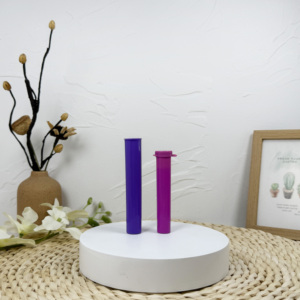 Botellas de tubo de ensayo de plástico de fábrica Pop Top Containers con tapa CR - Product Image 1