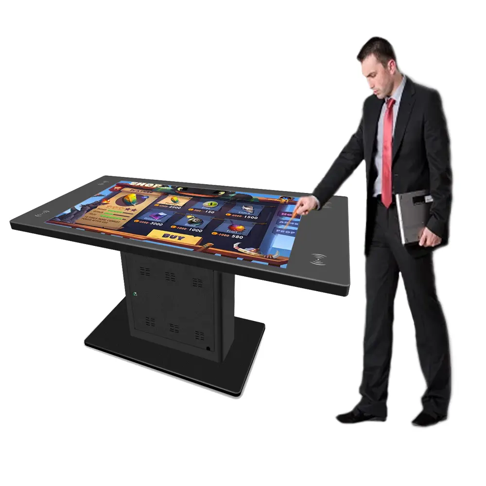 Interaktiver Bildschirm Schreibtisch Smart Coffee Lcd Display Touch Table für Restaurant