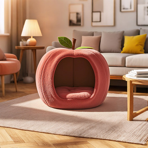 Cama para Gatos Tipo Cueva, Cálida y Suave, de Felpa, para Gatos, Perros Pequeños, Gatitos y Cachorros - Product Image 2