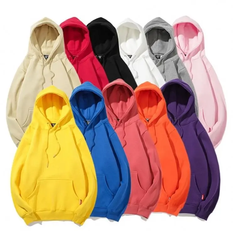 Hooded Pullover Cheap Hoodie Streetwear Custom Blank Tech Cotton Basic Sweatshirt Unisex Blank Hoodie