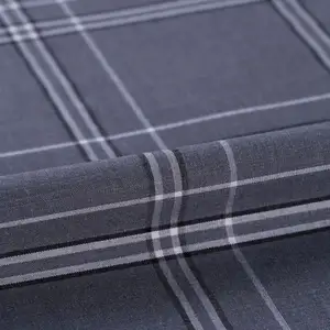 Hoge Kwaliteit Custom Color Check Stof Polyester Plaid Bekleding Stof Voor Kleding