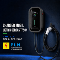 Nouveau chargeur mural pour véhicule électrique TPSON 7 kW 32 A AC avec options Type 2 et Type 1, étanche IP65, longueur personnalisable