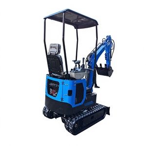 Miniexcavadora de cadenas marca YHMG W10 de 1 tonelada, maquinaria de construcción para uso doméstico, agrícola y de jardinería, en stock para la venta. - Product Image 1