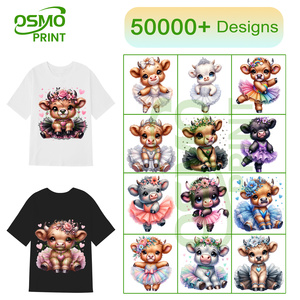 โรงงานออสโม ขายส่งลายวัวน่ารักแบบ DTF พร้อมรีดร้อน - Product Image 6