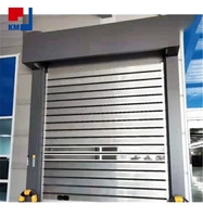 Porte rapide industrielle en aluminium à spirale, porte à enroulement en acier inoxydable pour entrepôt et atelier
