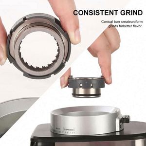 Molinillo de Café Cónico para Espresso con Temporizador Preciso, Molinillo Eléctrico con Pantalla Táctil Ajustable con 51 Ajustes - Product Image 2