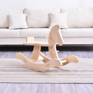 ม้าโยกไม้สีธรรมชาติจาก Boda Technology สำหรับวัยรุ่น - Product Image 2