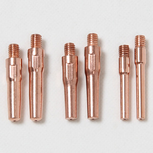 Pointe conductrice pour torche de soudage MIG, en cuivre pur, M6, 0.8mm, 1.0mm, 1.2mm, pour accessoires de soudage des métaux - Product Image 1