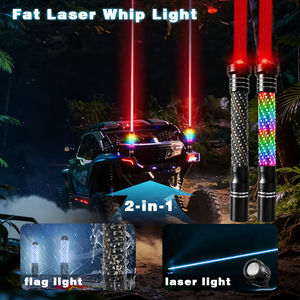 Projecteur laser RGB LED étanche IP67 pour dunes de sable, projecteur de faisceau lumineux de sécurité pour UTV, ATV, SxS, Sand Rail 12V avec télécommande - Product Image 2
