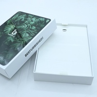 Boîte d'emballage personnalisée en carton blanc vide avec couvercle et fond pour ordinateur portable, tablette, emballage cadeau pour iPad