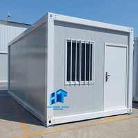 Casa Contenedor de Acero Desmontable de 20 Pies, Estilo Europeo, Pequeña Casa Modular Móvil para Apartamento u Oficina en Casa, Casa de Descanso en la Playa
