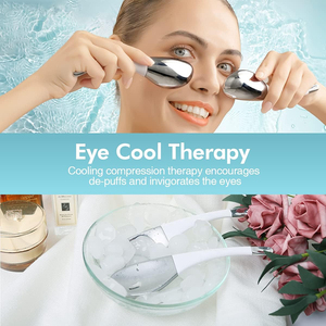 2 uds herramienta de masaje facial de Metal palo aplicador varita Crema para Ojos espátula cuchara masajeador para ojeras hinchazón regalos novedosos - Product Image 5