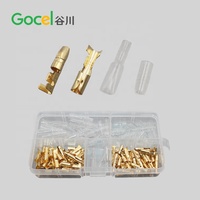 120개 황동 남성 및 여성 3.5mm 핀 불릿 터미널(케이스 포함)