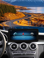 Radio Multimedia para Auto con Pantalla de 12.3 Pulgadas, Android 14, Reproductor de Audio, Carplay para Mercedes Benz Clase C W205 W447 AMG C300 2008-2018