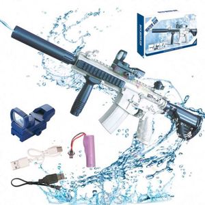 Pistola de Agua Eléctrica para Niños y Adultos con Diseño de Tiburón, Función de Ráfaga Automática, Material Plástico PC, Juguete para Diversión, Oferta de Verano - Product Image 1