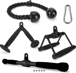 CZFIT 2026 NOUVEAU LongGlory Barres d'entraînement robustes en acier confortables pour la gym, 15 ensembles de poignées intégrées pour entraînement de traction, unisexe - Product Image 2