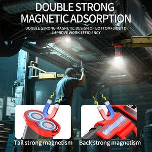 Портативный светодиодный рабочий фонарь с поворотом на <span class=keywords><strong>180</strong></span> градусов, зарядка через TYPE-C, двойной магнитный крючок, водонепроницаемость IP55, для мастерской и ремонта автомобилей - Product Image 4